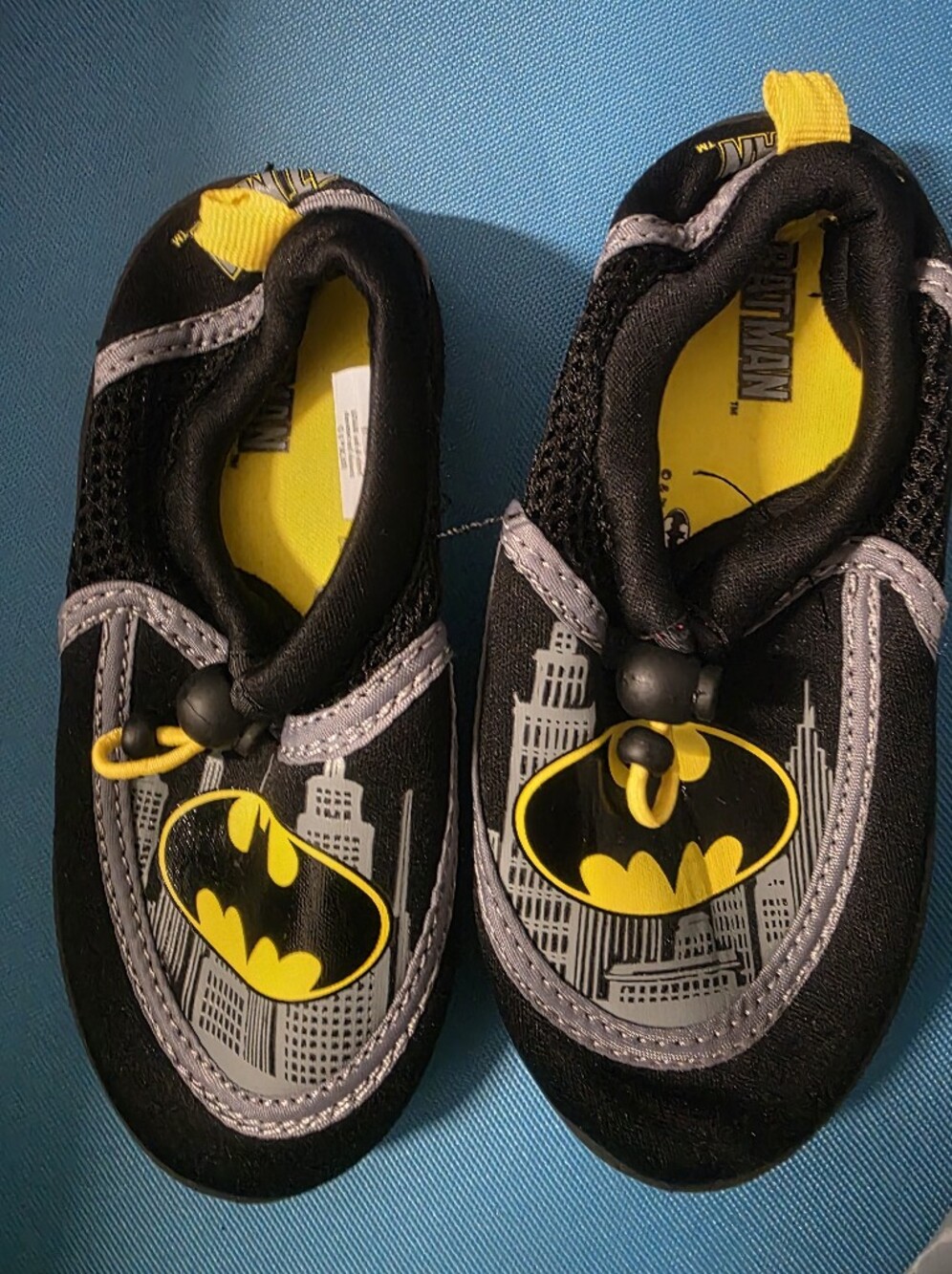 New Boys Child Batman Water Shoes Toddler Boys L (9-10) Swim Boating